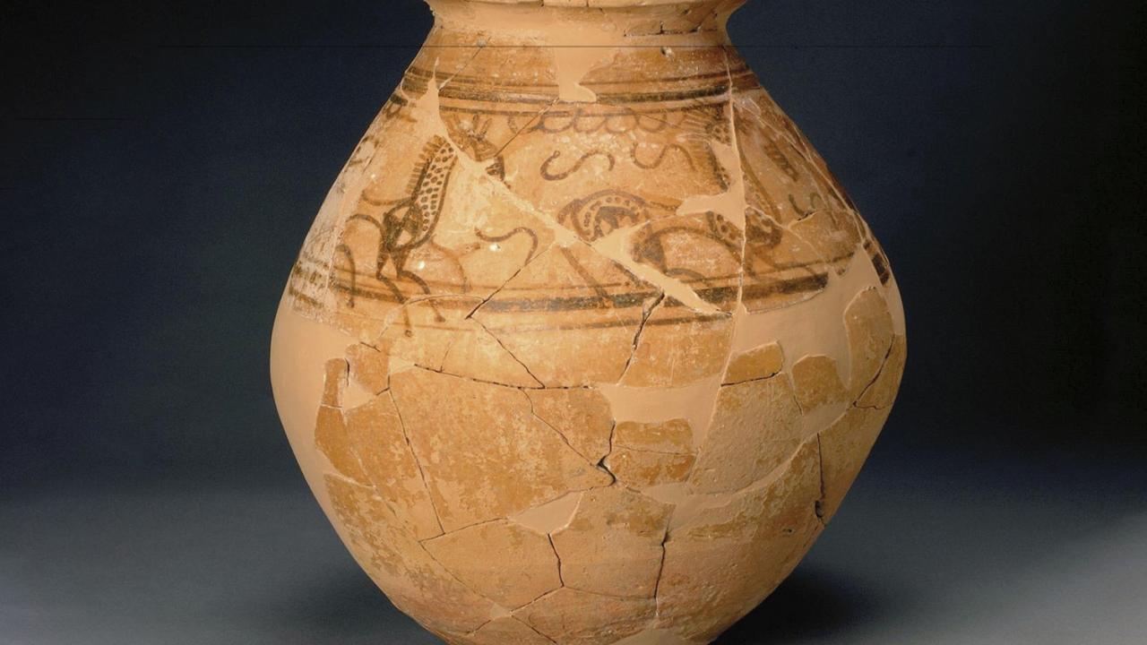 Cerámica de los caballos de Santorcaz del Museo Arqueológico y Paleontológico de la Comunidad de Madrid