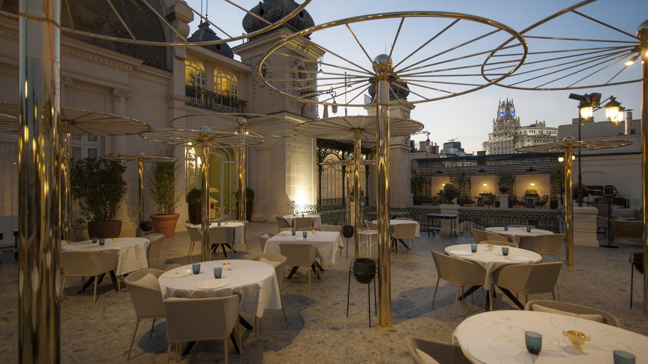 Terraza del Restaurante Paco Roncero de Madrid