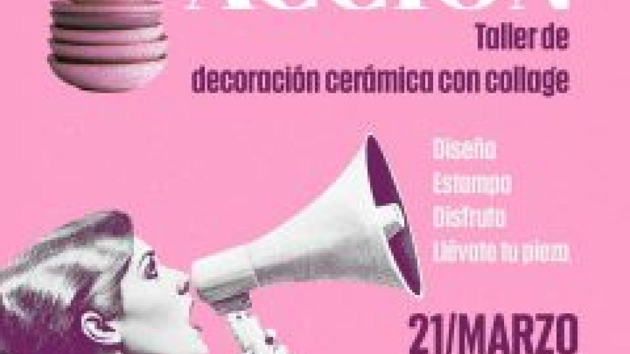 Taller Estampa Acción- Taller de decoración cerámica con collage