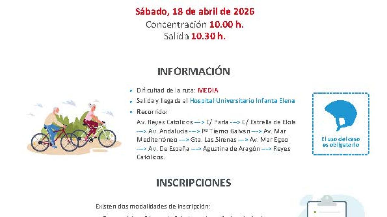  Ruta ciclista por la salud del HUIE