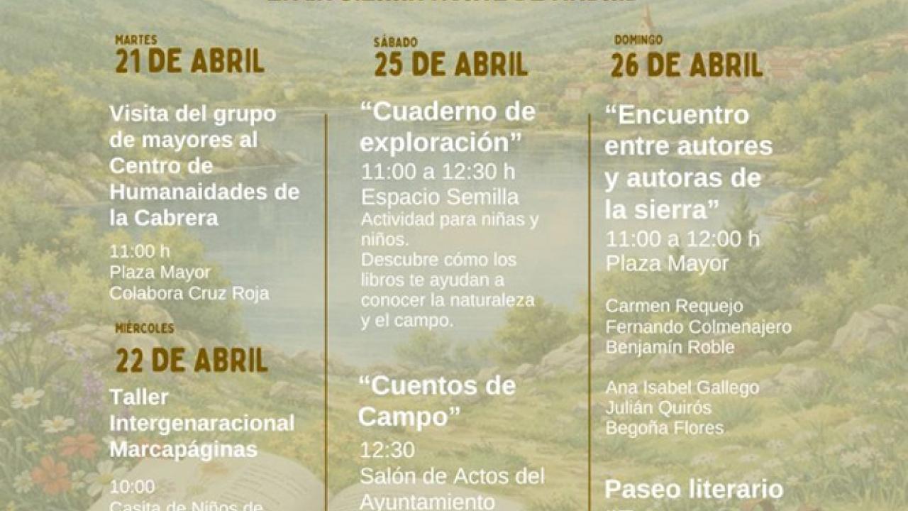 I Festival Entre Libros y Montañas en Villavieja del Lozoya