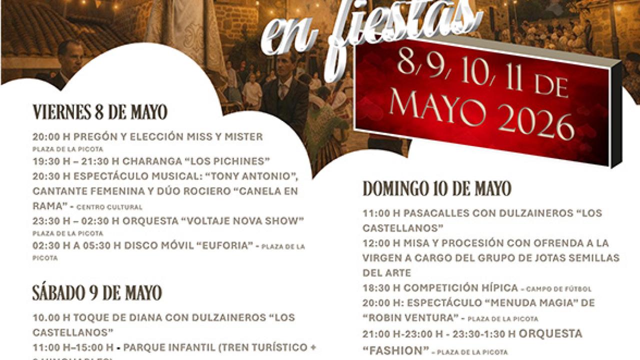 Fiestas Patronales de El Berrueco, mayo 2026