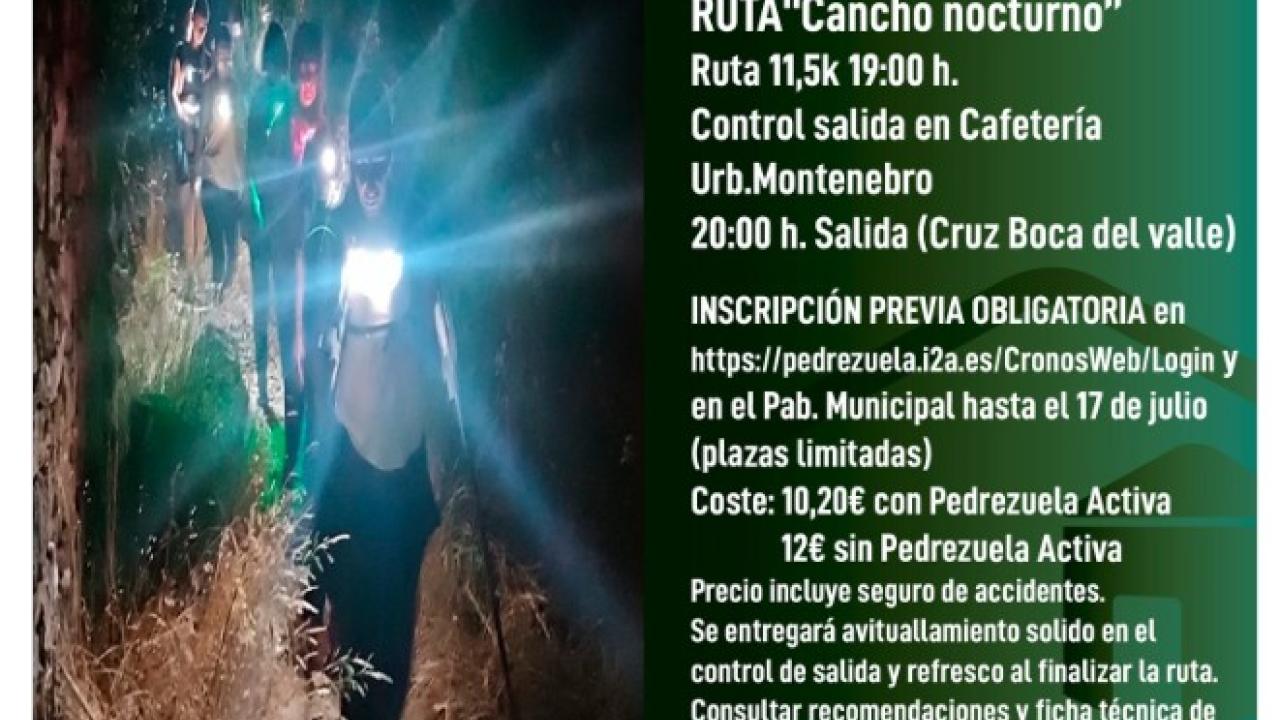 Ruta “Cancho nocturno”