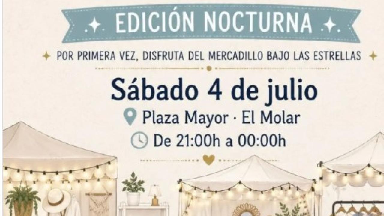 Mercadillo Nocturno de Segunda Mano de El Molar