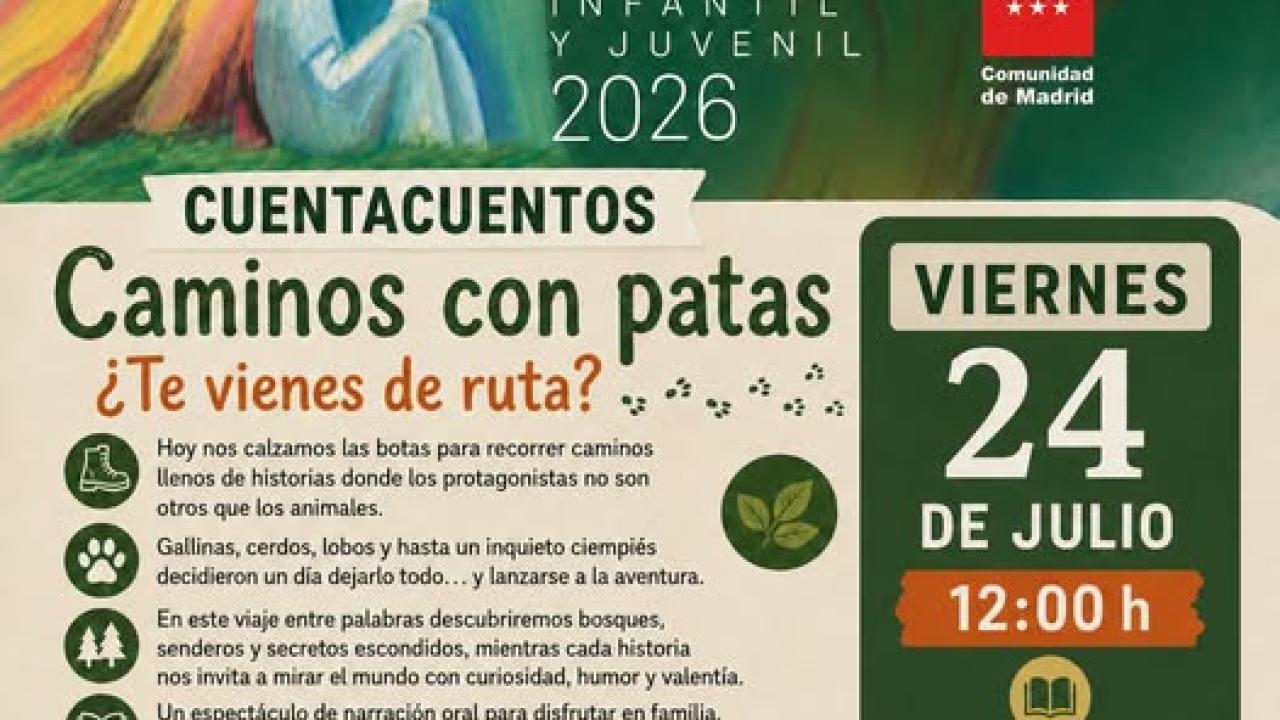 Cuentacuentos: Caminos con patas ¿Te vienes de ruta?
