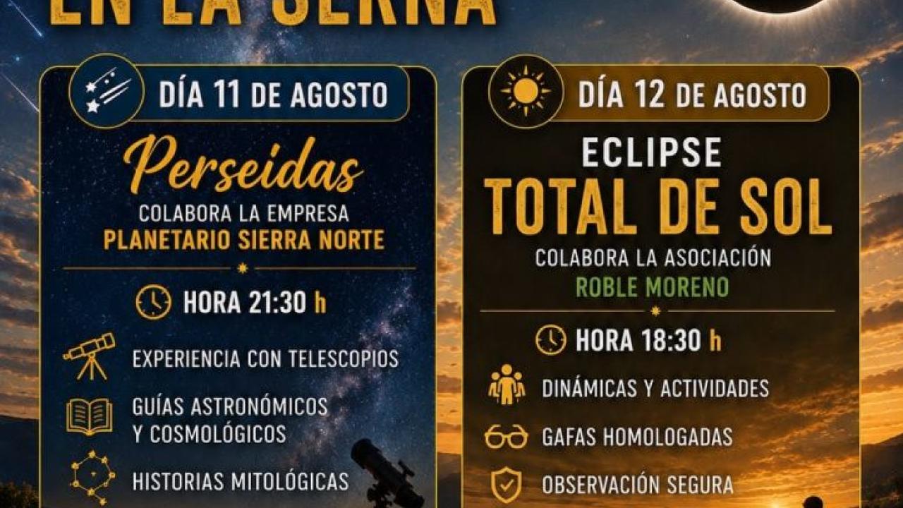 Eclipse de sol en La Serna