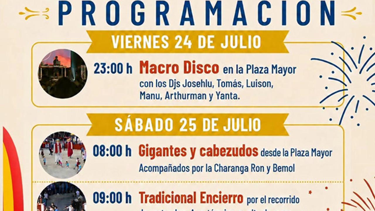 Fiestas de Santiago Apóstol 2026