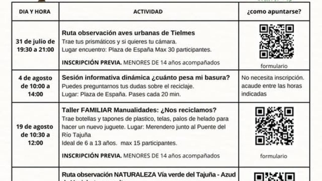 Actividades ambientales