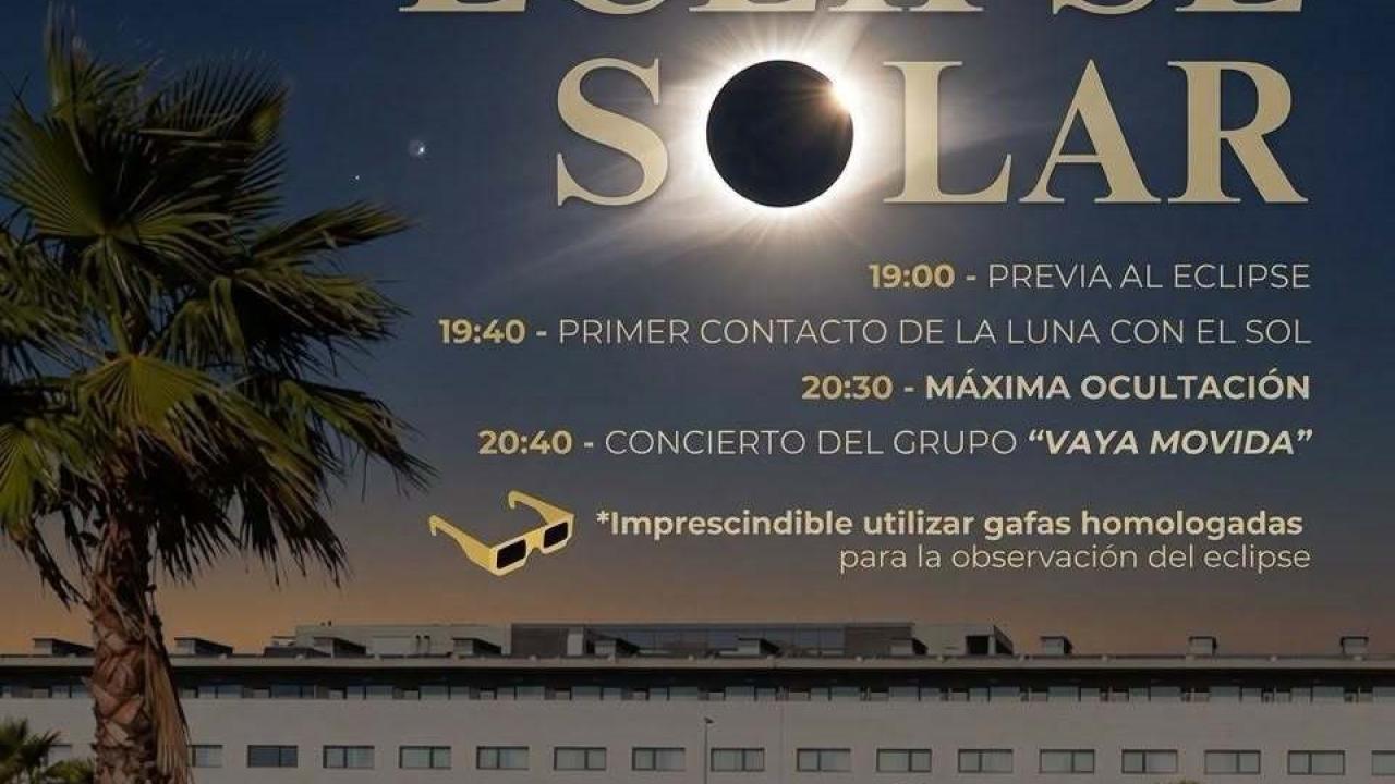 Observación eclipse en Aranjuez