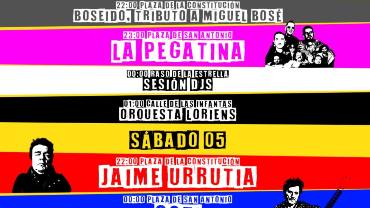 Conciertos en las Fiestas del Motín de Aranjuez 2026
