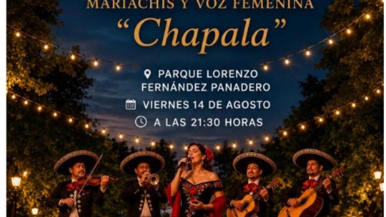 Noche de Rancheras y Boleros: Mariachis y voz femenina “Chapala”