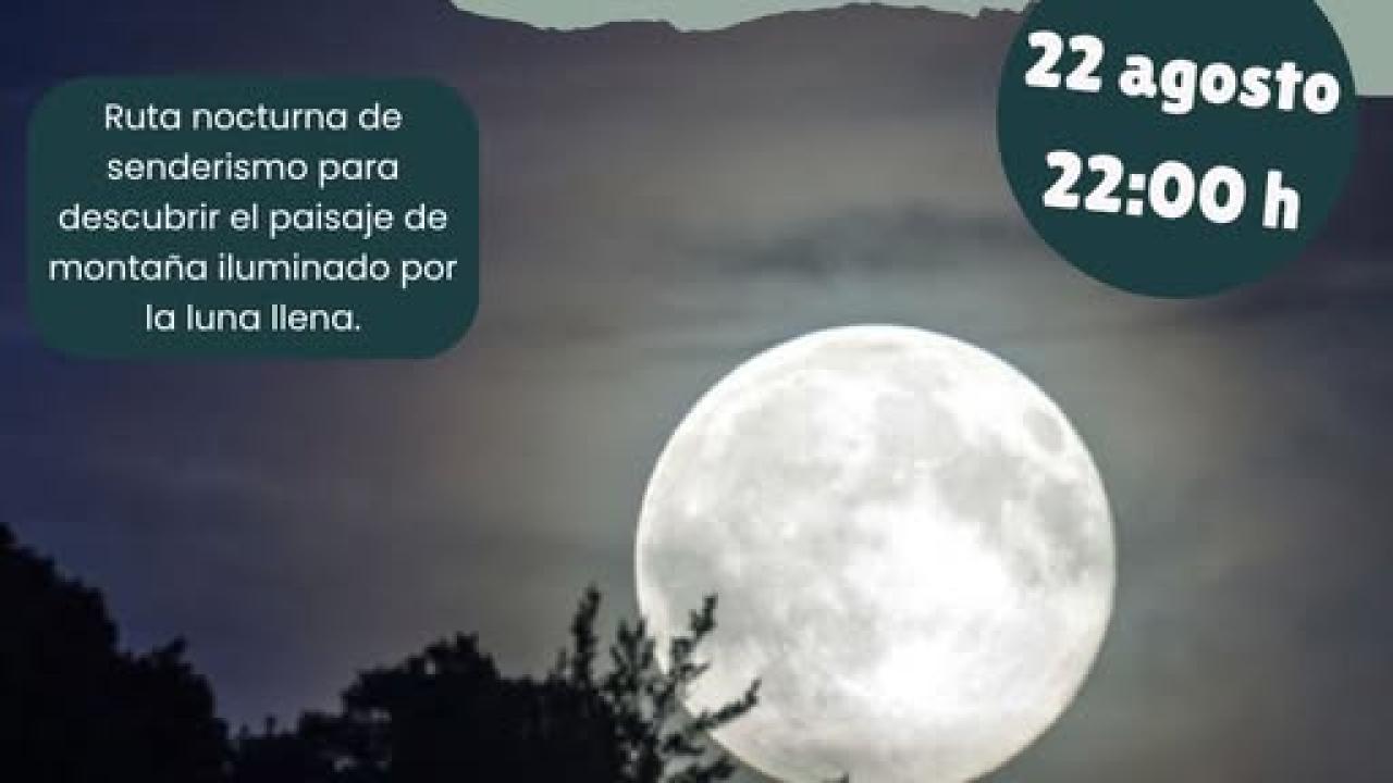 Noche de luna llena en Guadarrama