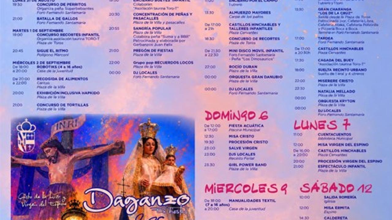 Fiestas en honor al Cristo de la luz y a la Virgen del Espino 2026