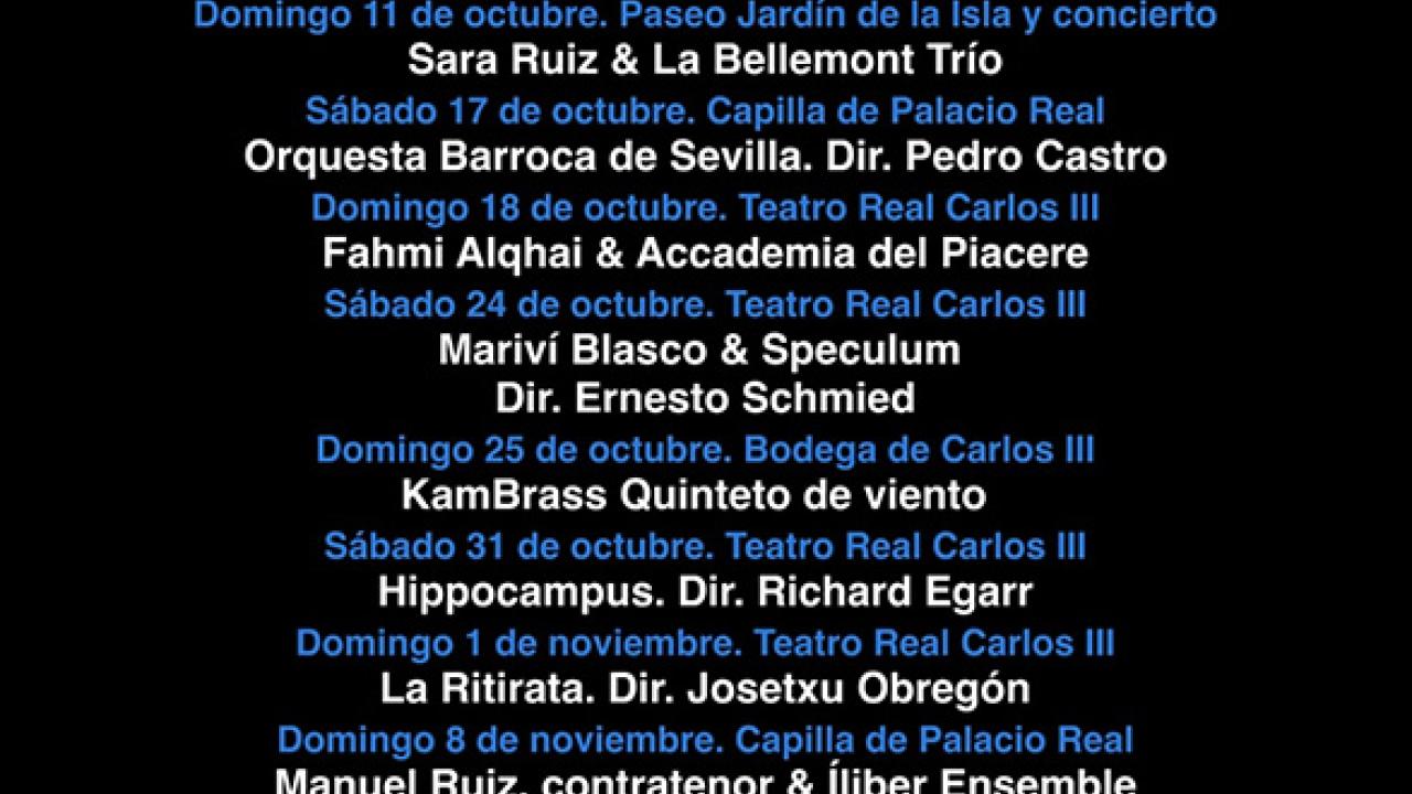 XXXIII edición del Festival Música Antigua Aranjuez