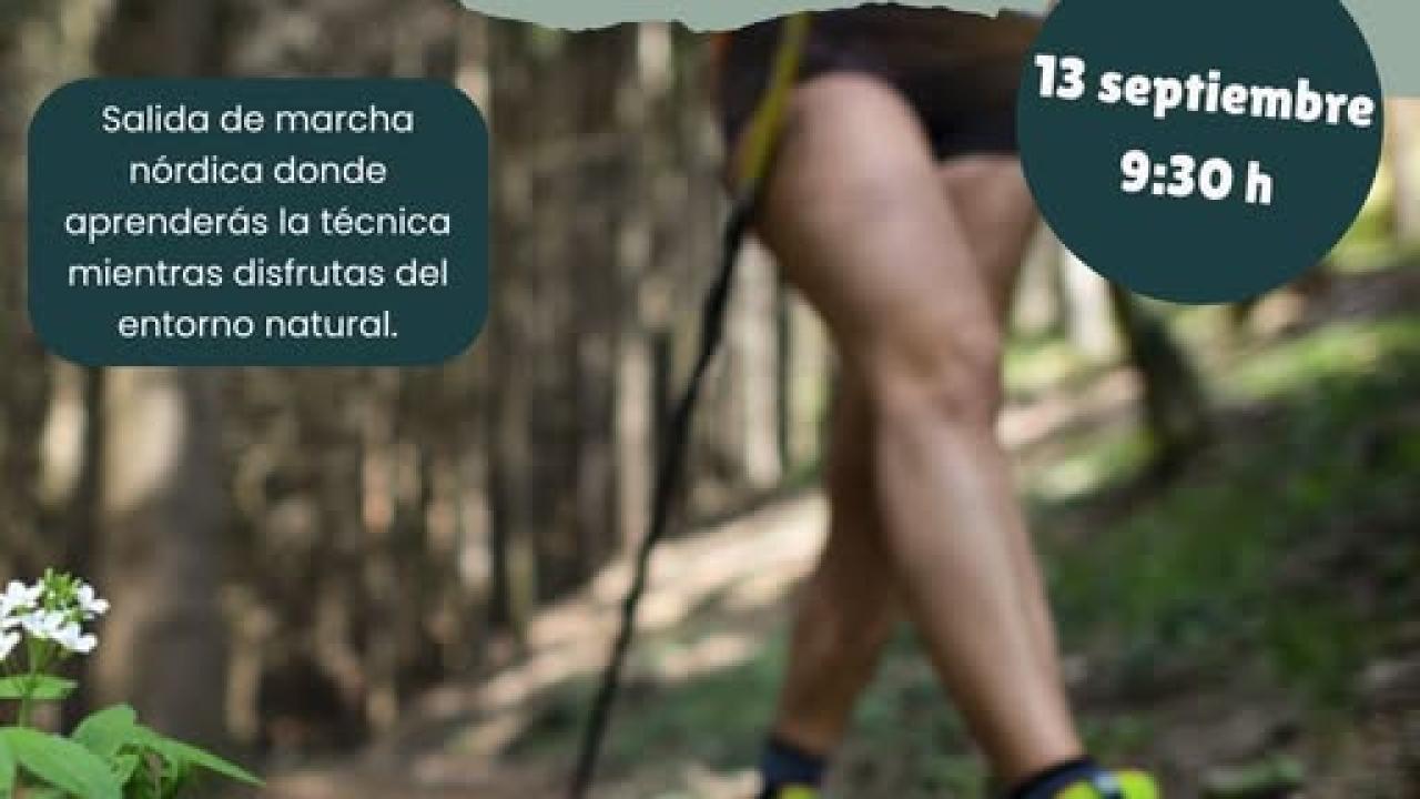 Marcha nórdica en Guadarrama