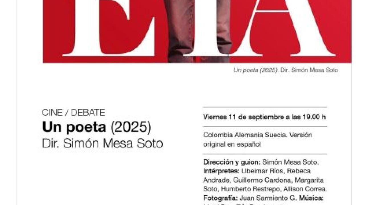Cine debate: Un poeta (2025) – CCHSN