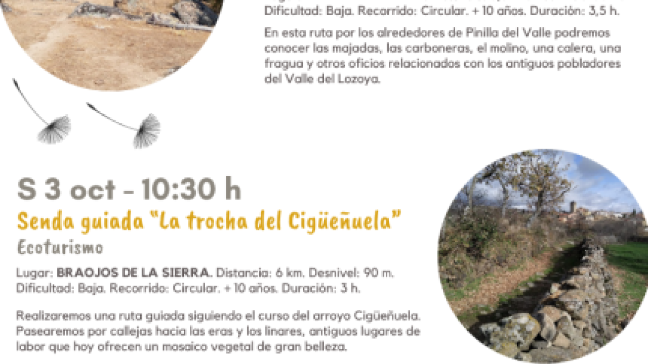 Senda guiada “La trocha del Cigüeñuela”