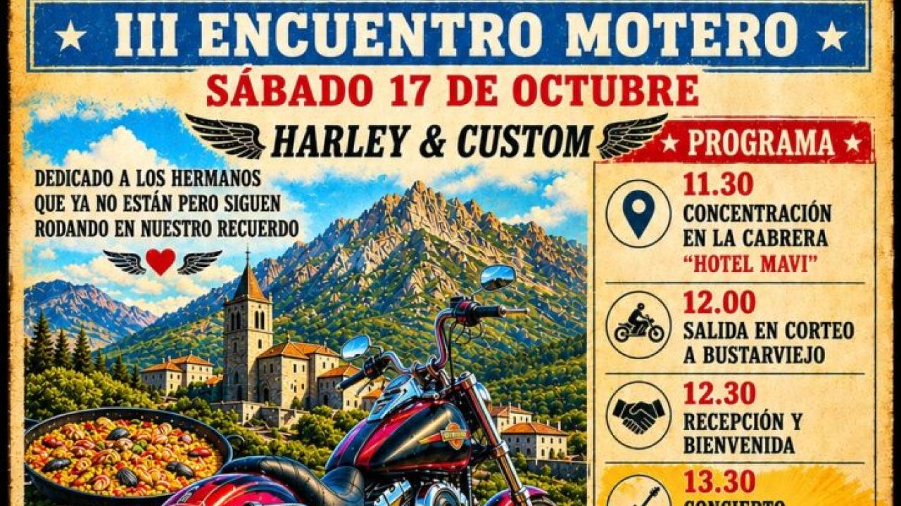 Bustarviejo Custom Fest ’26 · III Encuentro Motero