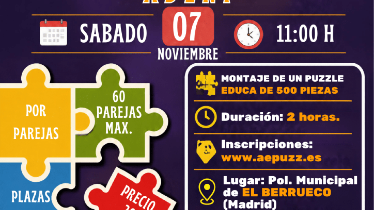 IV Concurso de Puzzles ADENI en El Berrueco