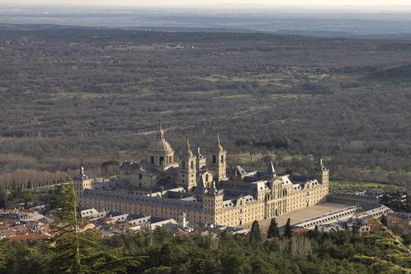 Vista aérea del Real Monasterio de San Lorenzo de El Escorial