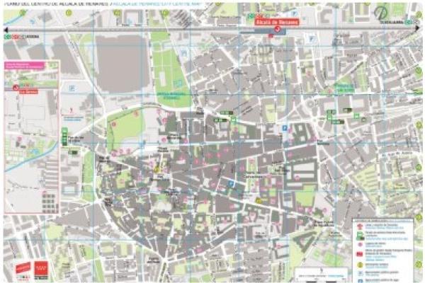 Imagen del Plano turístico de Alcalá de Henares