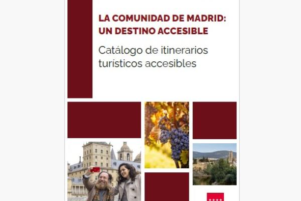 Portada del Catálogo de Itinerarios turísticos accesibles en la Comunidad Madrid