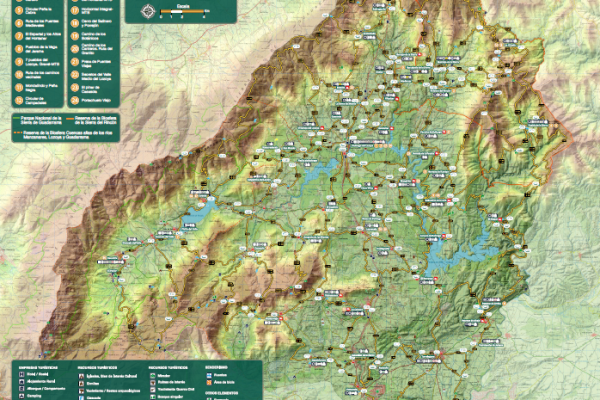 Mapa de la red de caminos Carpetania