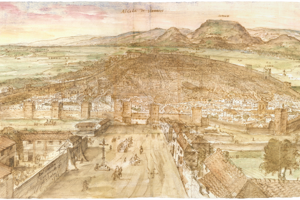 Vista de Alcalá de Henares en el siglo XVI