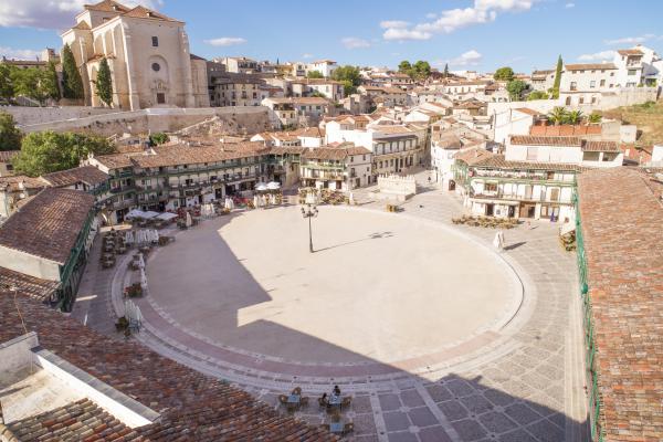 Imagen aérea de la Plaza Mayor de Chinchón