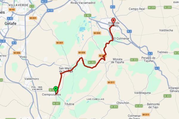 Corredor Gran Tour: Ciempozuelos- Arganda
