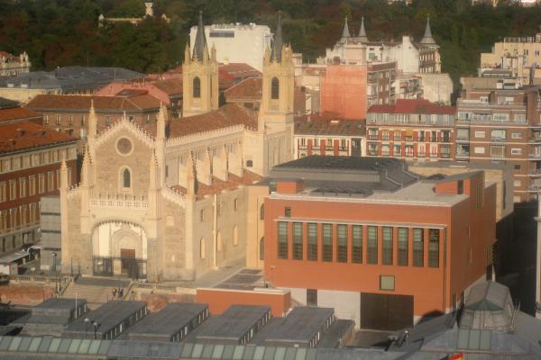 Vista aérea de San Jerónimo el Real y el Cubo de Moneo