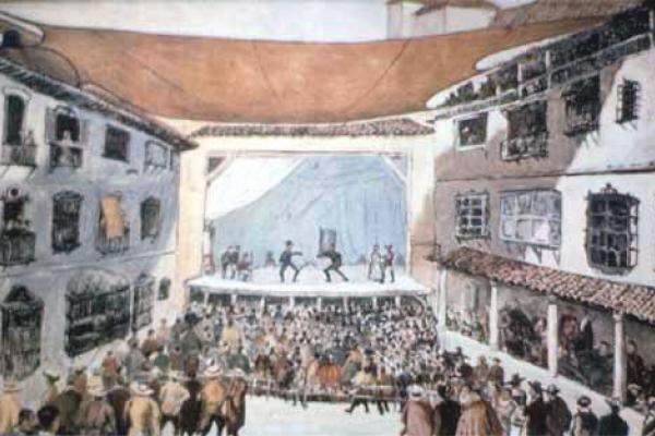 Recreación del antiguo Corral del Príncipe