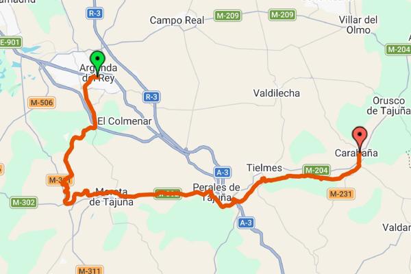 Corredor Gran Tour: Arganda del Rey – Carabaña