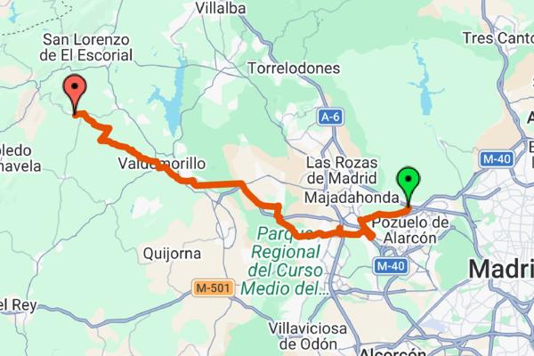 Corredor Gran Tour: Pozuelo Alarcón – Zarzalejo