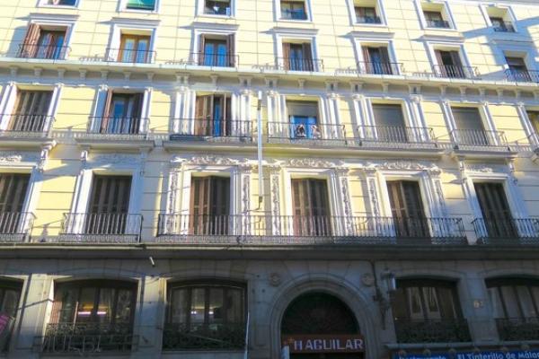 Vista del Hostal Aguilar en la Carrera de San Jerónimo