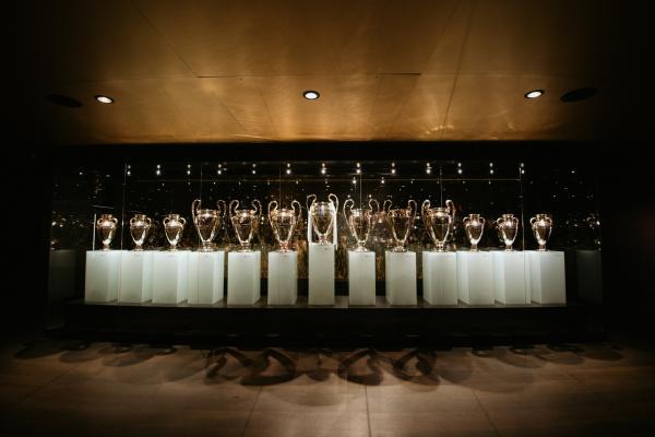 Imagen de la Sala de Trofeos del Museo del Real Madrid