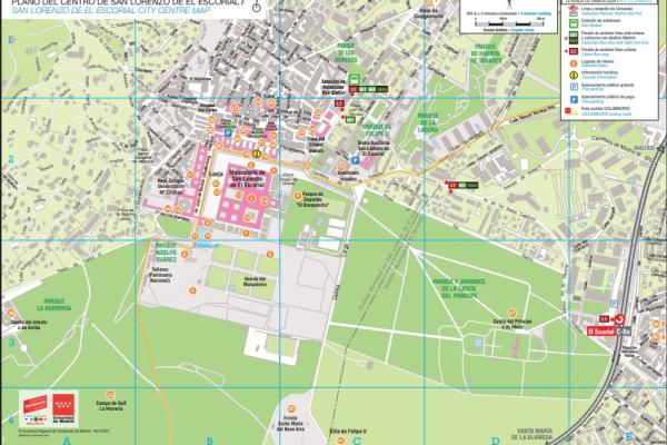 Imagen del Mapa turístico de San Lorenzo de El Escorial
