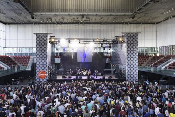 Imagen de un concierto en el espacio multiusos Caja Mágica