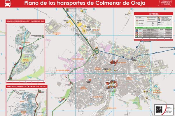 Imagen del Mapa turístico de Colmenar de Oreja