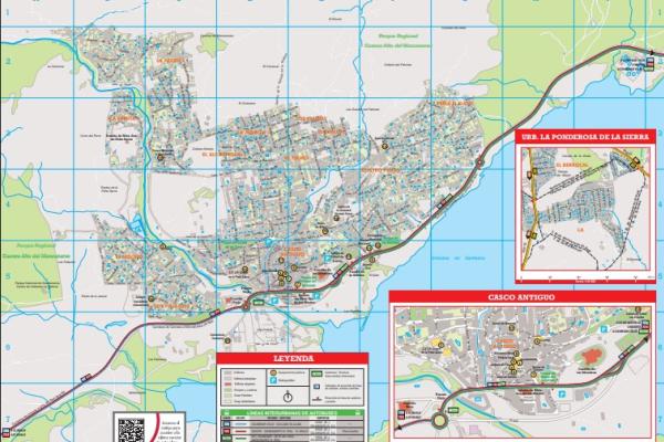 Imagen del mapa turístico de Manzanares El Real