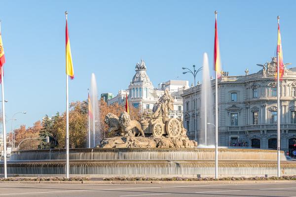 Plaza y fuente de Cibeles