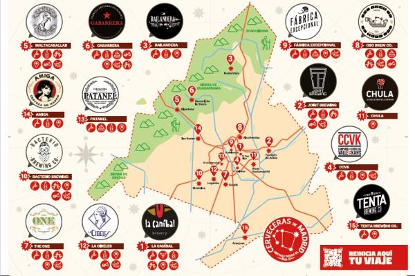 Imagen del Mapa de las Cerveceras de Madrid