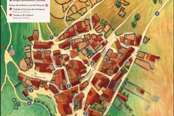 Imagen del Mapa turístico de Patones de arriba