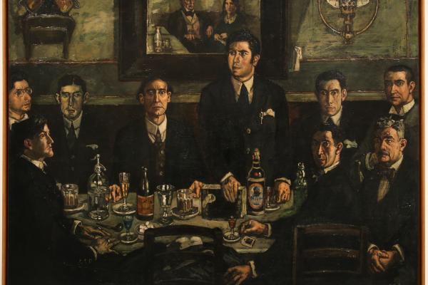 José Gutiérrez Solana. La tertulia del Café de Pombo, 1920. Óleo sobre lienzo. Museo Nacional Centro de Arte Reina Sofía, Madrid