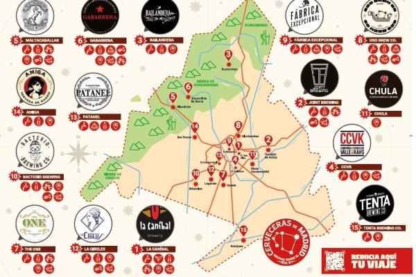 Captura del folleto Cerveceras de Madrid