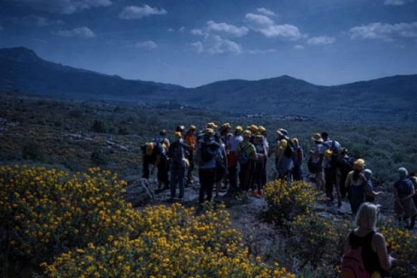 Ruta nocturna por el Cambroño bajo la luna llena 