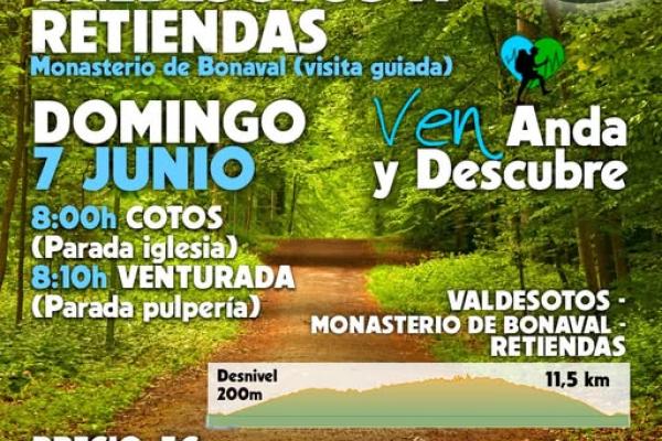 Ruta desde el parking de Valdesotos hasta Retiendas