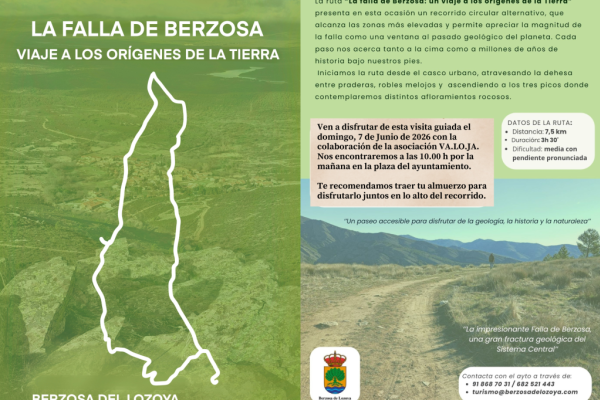Ruta guiada falla de Berzosa
