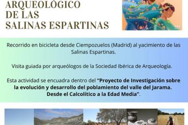 Visita cicloturista al yacimiento arqueológico de Las Salinas Espartinas