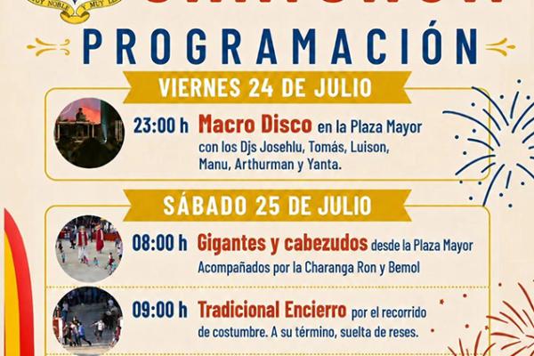 Fiestas de Santiago Apóstol 2026